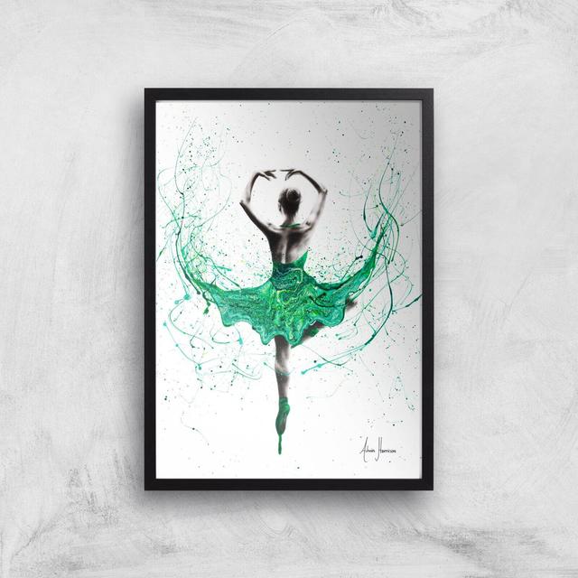 Emerald City Dancer Giclee Art Print - A3 - Black Frame on Productcaster.