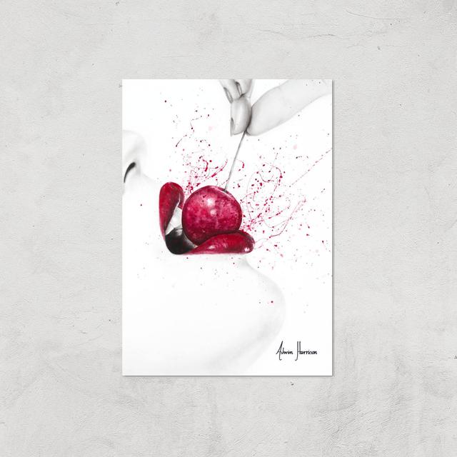 Little Sweet Cherry Giclee Art Print - A3 - Print Only on Productcaster.