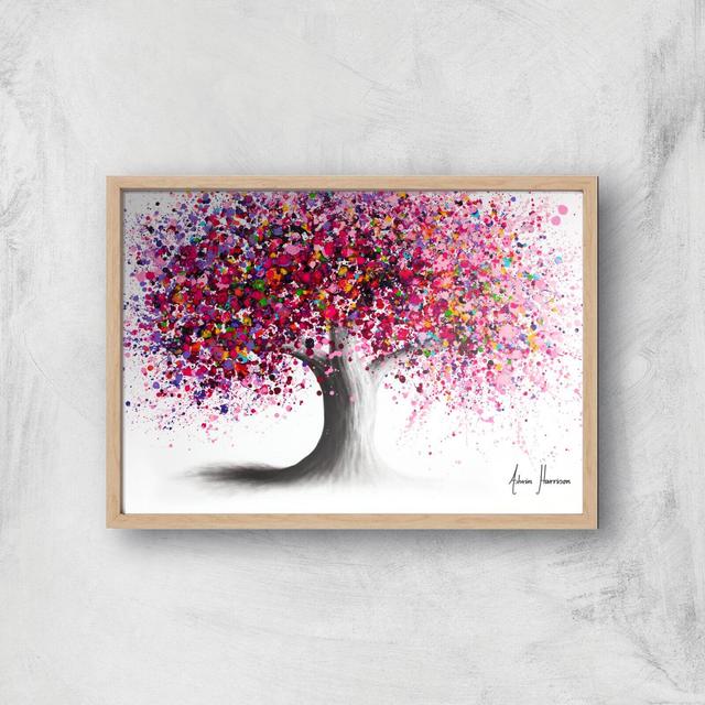 The Night Blossom Giclee Art Print - A4 - Wooden Frame on Productcaster.