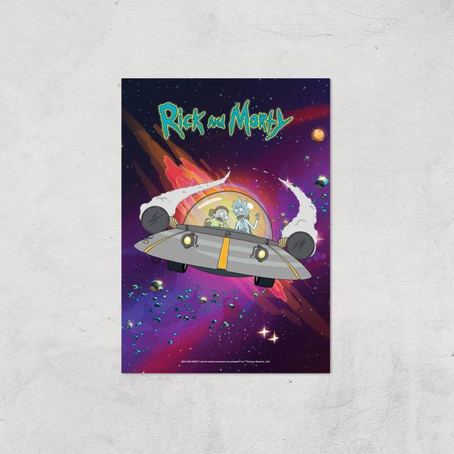 Rick and Morty Rocket Adventure Giclee Art Print - A2 - Print Only on Productcaster.