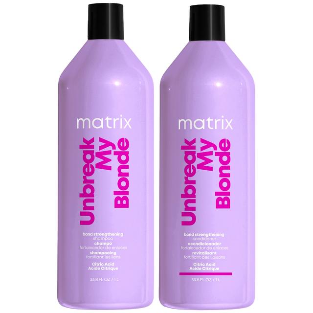 Matrix Total Results Unbreak My Blonde Shampoo and Conditioner 1000ml Duo for Chemically Over-Processed Hair on Productcaster.