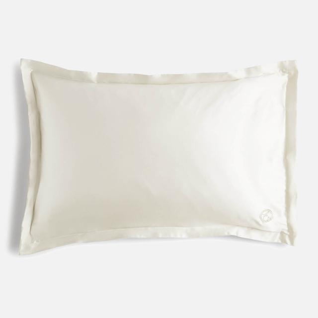 Oxford Edge Silk Pillowcase - Pearl White on Productcaster.