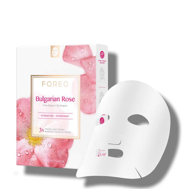 FOREO Bulgarian Rose Moisture-Boosting Sheet Face Mask (3 Pack) on Productcaster.