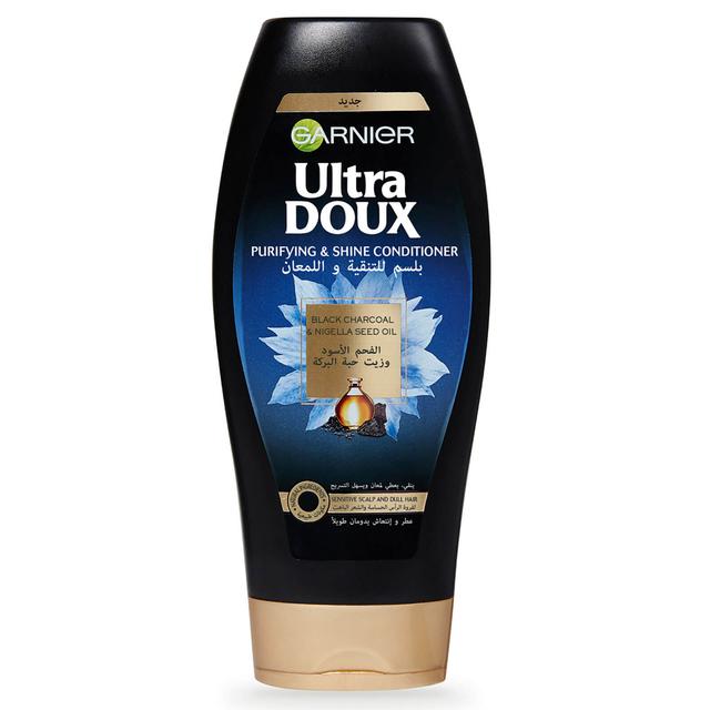 Garnier Ultra Doux Black Charcoal and Nigella Seed Oil Purifying and Shine Conditioner 400ml on Productcaster.