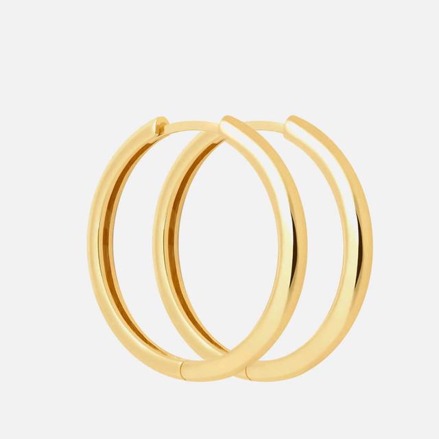 Astrid & Miyu Women's Simple Hinge Hoops In Gold - Gold on Productcaster.