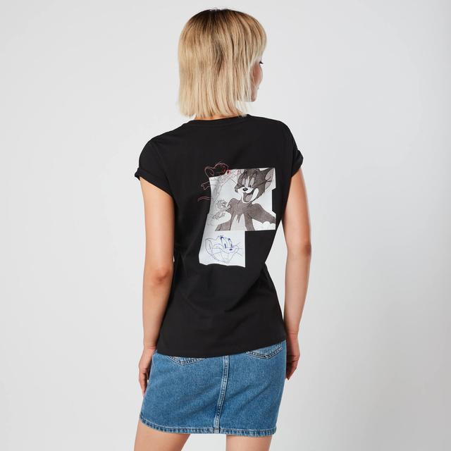 Tom & Jerry Collage Women's T-Shirt - Black - S - Schwarz on Productcaster.