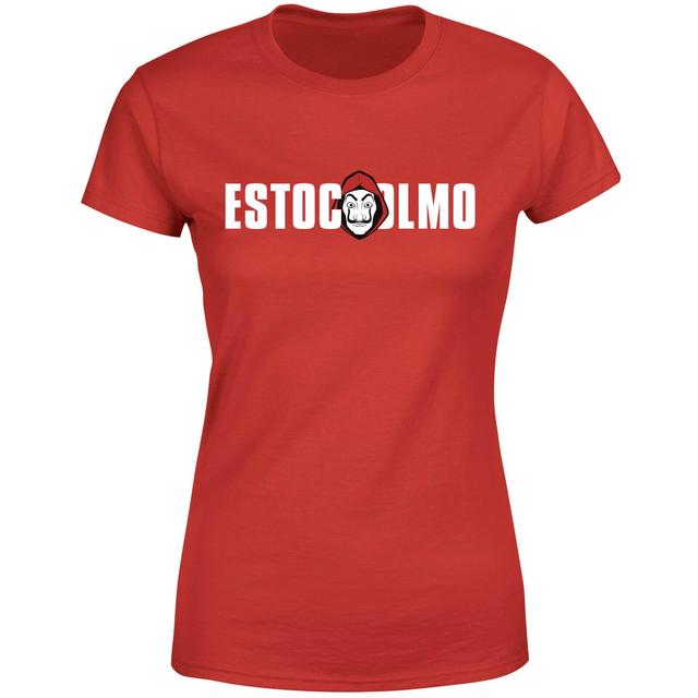 Camiseta para mujer de Money Heist Estocolmo - Rojo - XS - Rojo on Productcaster.