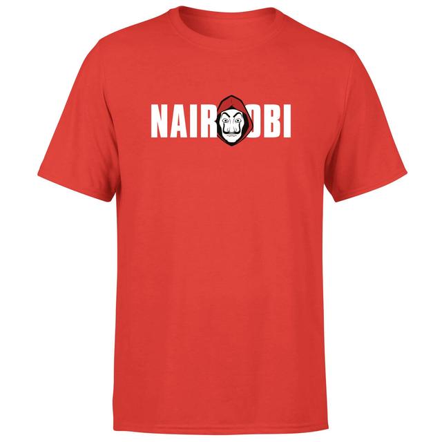 Camiseta de Nairobi de Money Heist - Hombre - Rojo - L - Rojo on Productcaster.