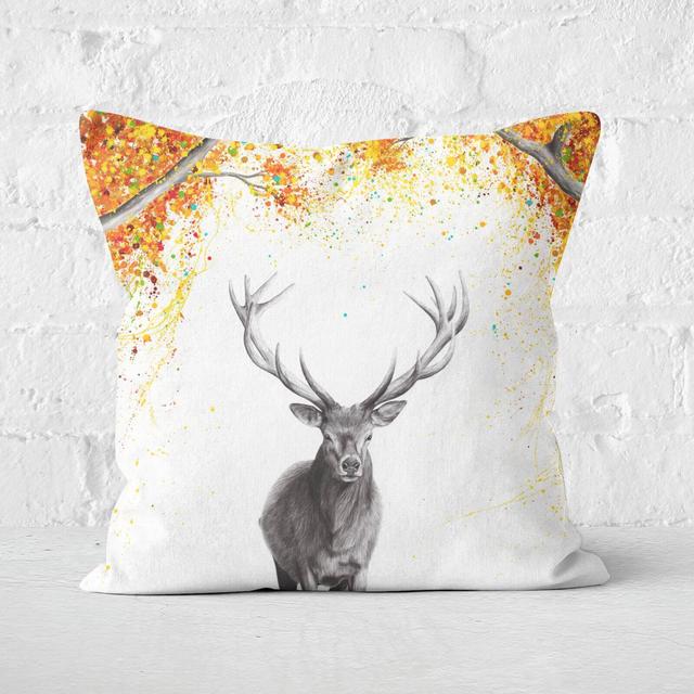 The Deer Dreamer Square Cushion - 40x40cm - Soft Touch on Productcaster.