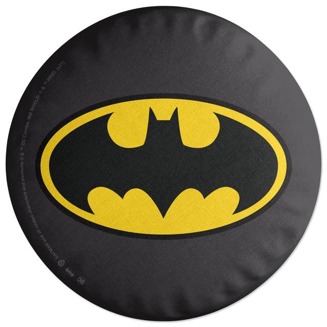 Decorsome x Batman Logo Round Cushion on Productcaster.