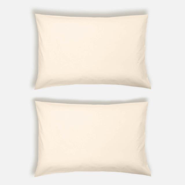 ïn home 200 Thread Count 100% Organic Cotton Pillowcase Pair - Natural White on Productcaster.