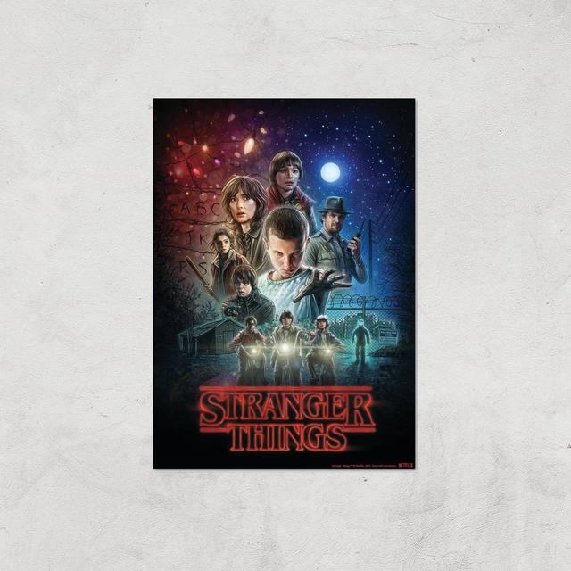 Stranger Things Season One Poster Giclee Art Print - A4 - Print Only on Productcaster.