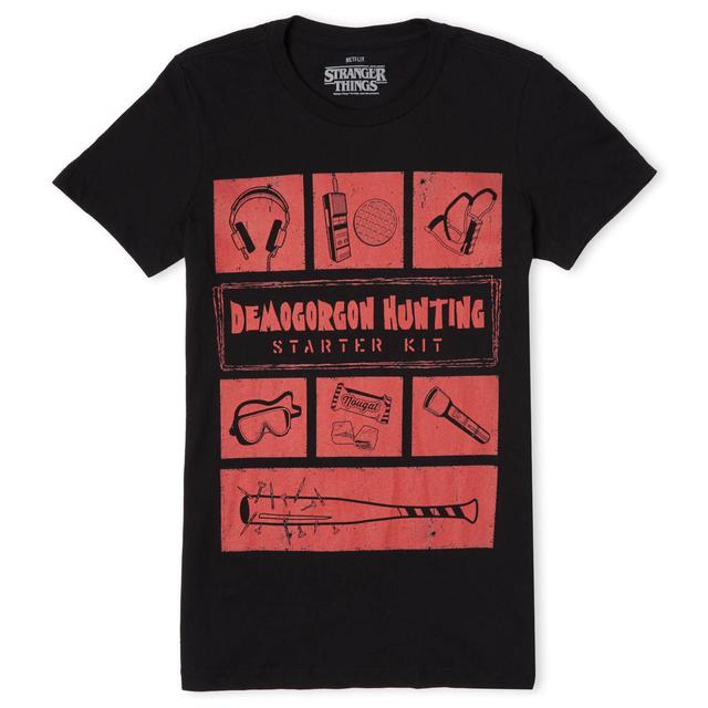 Camiseta Demogorgon Hunter para mujer de Stranger Things - Negro - XL - Negro on Productcaster.