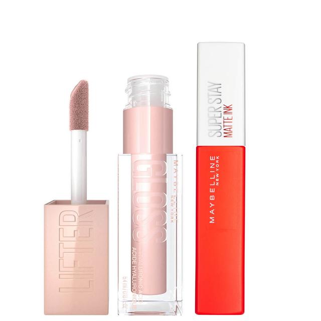 Maybelline Lifter Gloss and Superstay Matte Ink Lipstick Bundle (Various Shades) - 25 Heroine on Productcaster.