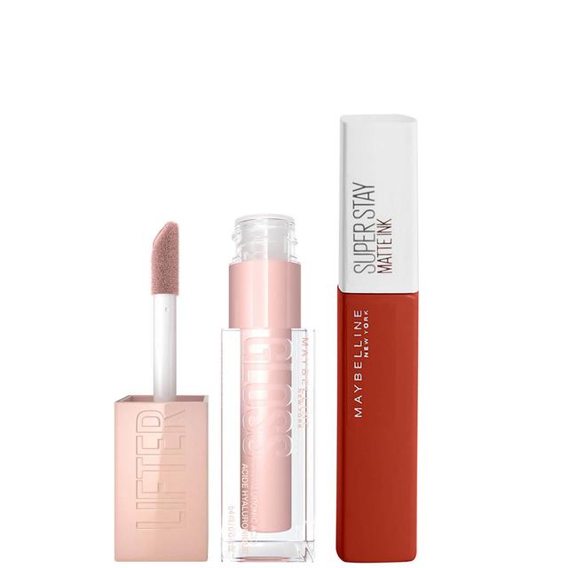 Maybelline Lifter Gloss and Superstay Matte Ink Lipstick Bundle (Various Shades) - 140 Groundbreaker on Productcaster.