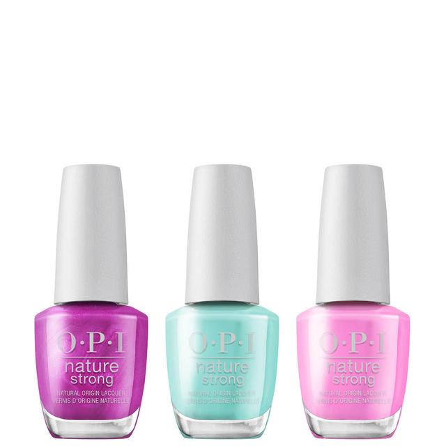 OPI Nature Strong Natural Vegan Nail Polish Trio (Various Colours) - Succulent Garden on Productcaster.