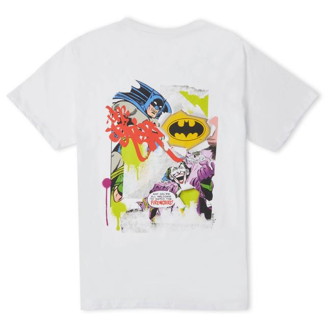 Batman Collage Unisex T-Shirt - Weiß - S - Weiß on Productcaster.