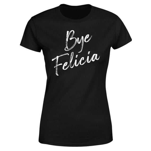 Bye Felicia Brushed Women's T-Shirt - Black - XXL - Black on Productcaster.