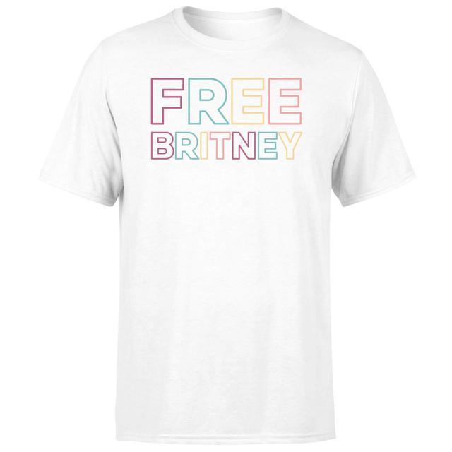 Free Britney Men's T-Shirt - White - S - White on Productcaster.