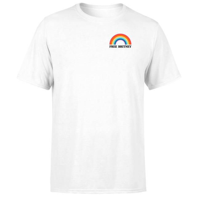 Free Britney Rainbow Pride Men's T-Shirt - White - XXL - Weiß on Productcaster.