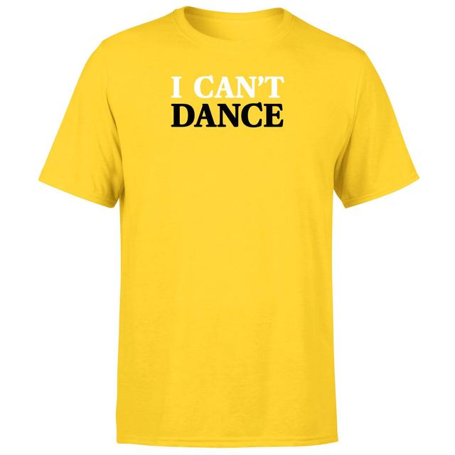 Genesis I Can't Dance Men's T-Shirt - Yellow - XXL - Yellow on Productcaster.