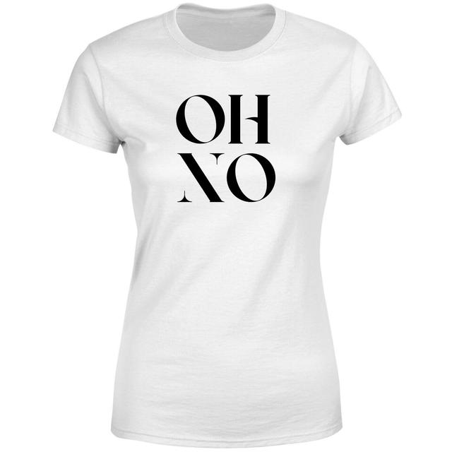 Oh No Women's T-Shirt - White - XS - Weiß on Productcaster.