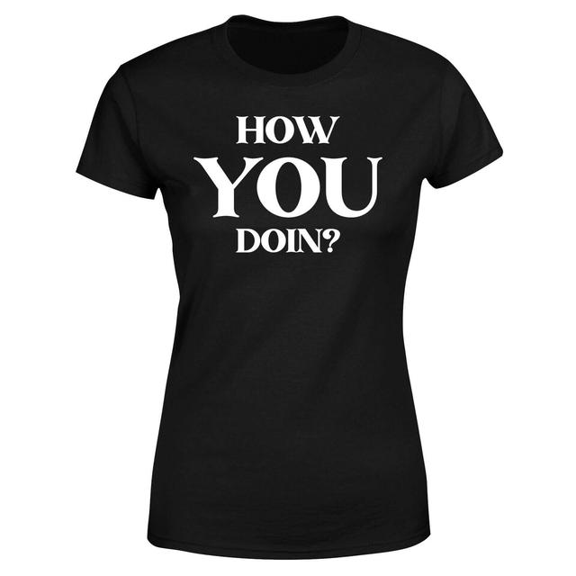 Friends How You Doin? Women's T-Shirt - Black - S - Schwarz on Productcaster.