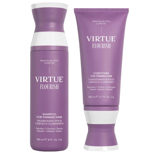 VIRTUE Flourish Shampoo and Conditioner for Thinning Hair Bundle on Productcaster.