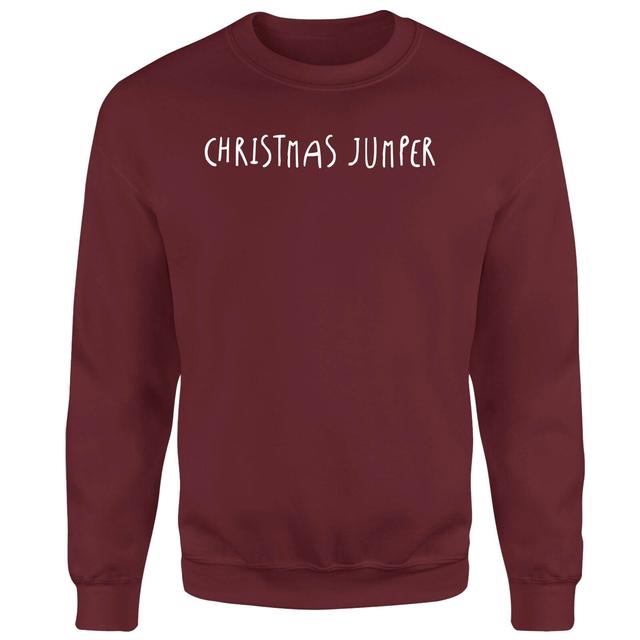 Generic Christmas Jumper Unisex Sweatshirt - Burgundy - XXL - Burgundy on Productcaster.