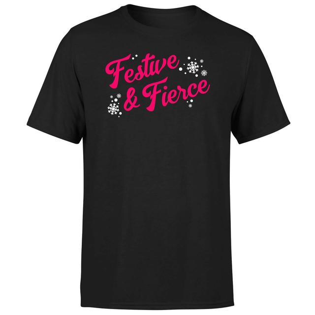 Festive & Fierce Men's T-Shirt - Black - S - Schwarz on Productcaster.