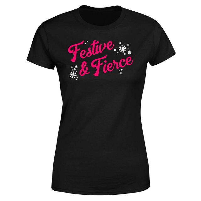 Festive & Fierce Women's T-Shirt - Black - S - Schwarz on Productcaster.