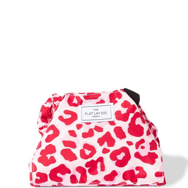 The Flat Lay Co. Drawstring Bag - Pink Leopard on Productcaster.