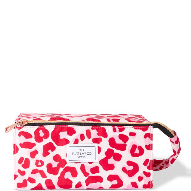 The Flat Lay Co. Open Flat Box Bag - Pink Leopard on Productcaster.