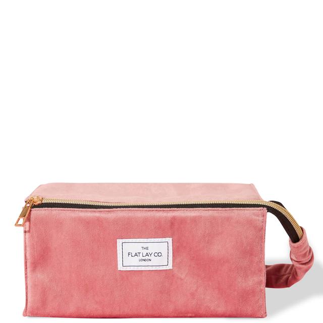 The Flat Lay Co. Open Flat Box Bag - Pink Velvet on Productcaster.