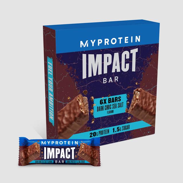 Impact Protein Bar - 6Szeletek - Étcsokoládé és tengeri só on Productcaster.