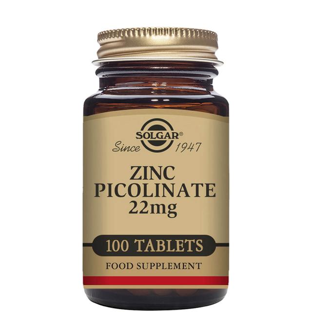 Solgar Zinc Picolinate 22mg Tablets - Pack of 100 on Productcaster.