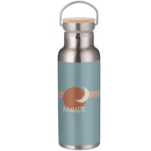 Yoga Namaste Portable Insulated Water Bottle - Steel on Productcaster.