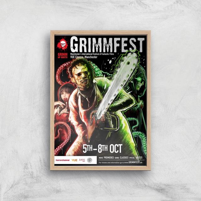 Grimmfest 2017 Giclée Art Print - A3 - Wooden Frame on Productcaster.