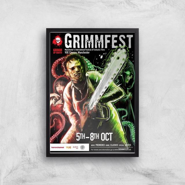 Grimmfest 2017 Giclée Art Print - A3 - Black Frame on Productcaster.