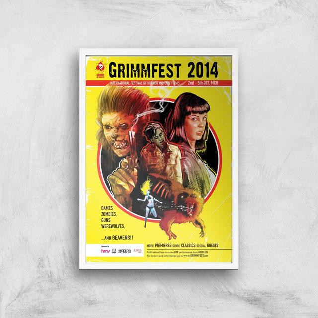 Lámina Giclée Art de Grimmfest 2014 - A2 - White Frame on Productcaster.