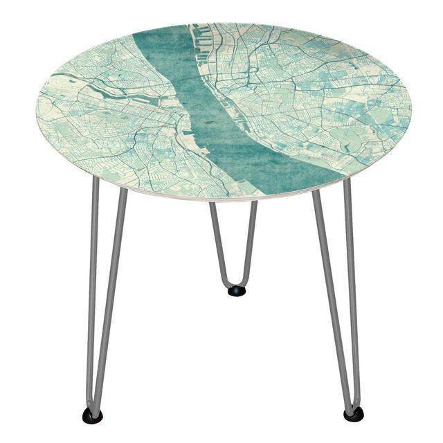 Decorsome Liverpool Wooden Side Table - Silber on Productcaster.