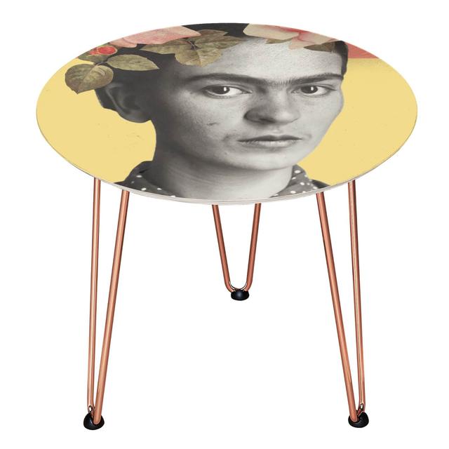 Decorsome Frida Wooden Side Table - Gold on Productcaster.