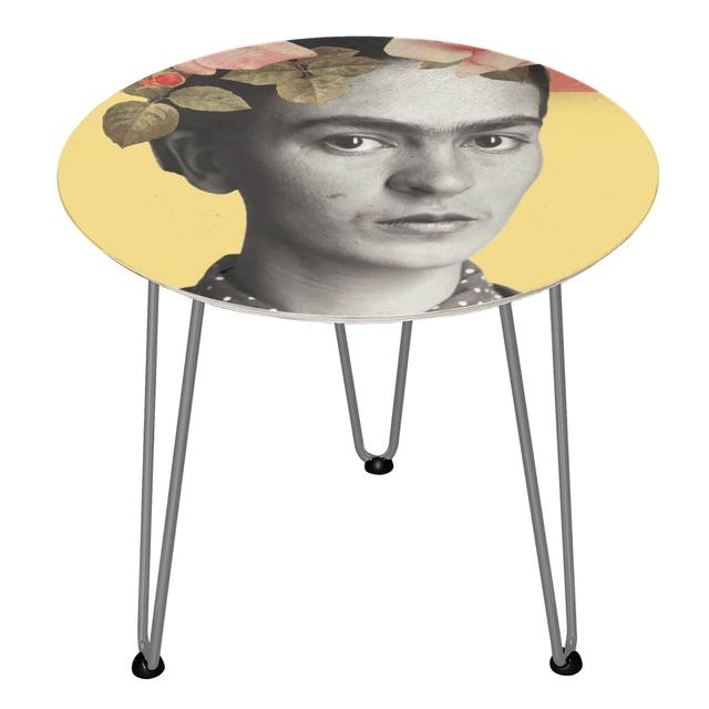 Decorsome Frida Wooden Side Table - Silber on Productcaster.