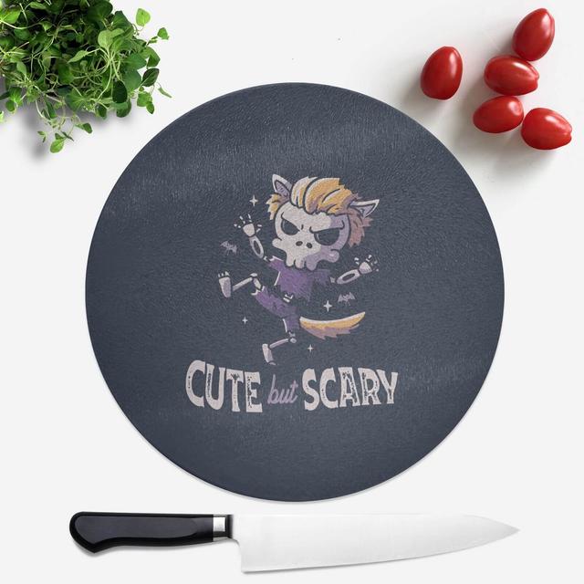 Cute But Scary Round Chopping Board on Productcaster.