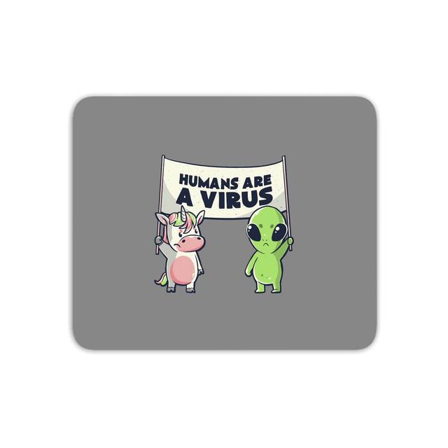 Humans Are A Virus Mouse Mat on Productcaster.