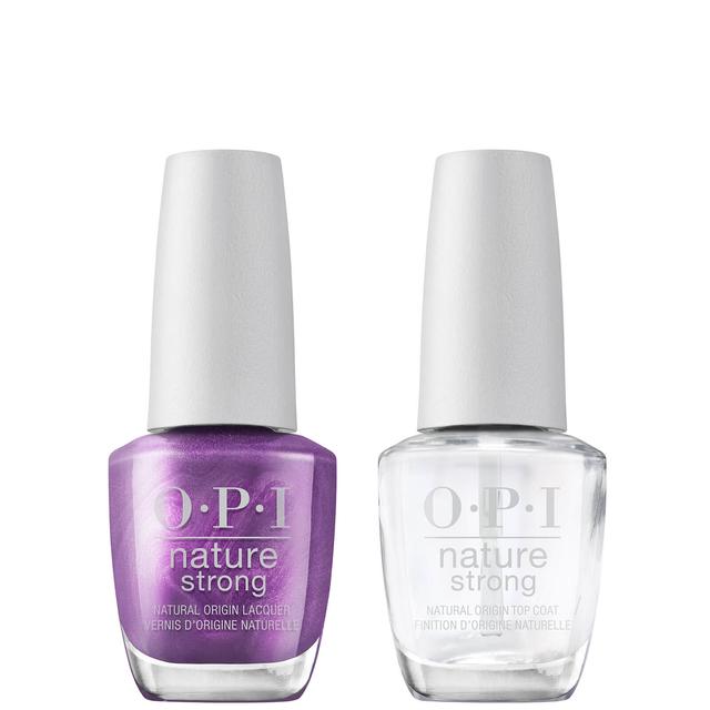 OPI Nature Strong Natural Vegan Nail Polish Duo (Various Colours) - Achieve Grapeness on Productcaster.