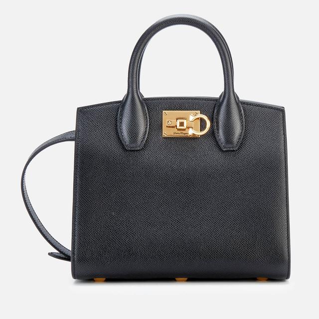 Ferragamo Women's The Mini Studio Box Bag - Nero Black on Productcaster.