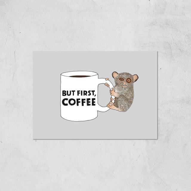 But First Coffee Giclee Art Print - A3 - Print Only on Productcaster.