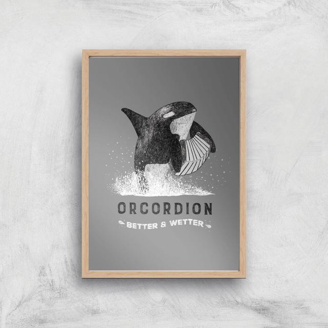 Orcordion Giclee Art Print - A3 - Wooden Frame on Productcaster.