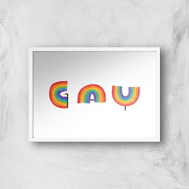 Rainbows Giclee Art Print - A3 - White Frame on Productcaster.